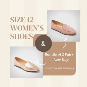 Bundle of 2 Pairs of A New Day Loafers - Size 12